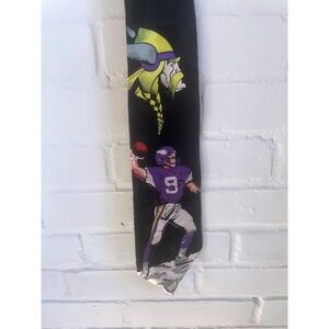 Vintage With Tags NFL Minnesota    Vikings Football Player and Logo Neck Tie